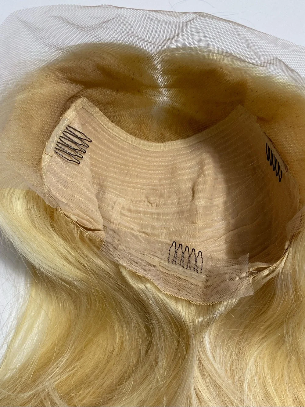 16 Inch Blonde 613 13x4 Lace Front Wig Human Hair Straight Pre-Plucked Med/Large